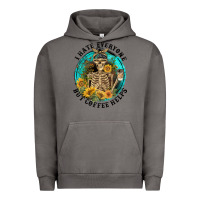 Pigment Tornado I Hate Everyone But Coffee Helps Urban Hoodie - FaDigitalArtStudio