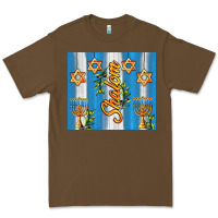 Cacao shalom with star of david Premium Tee - AdoDesignShop