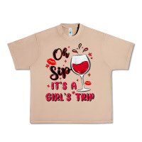 Burro oh sip it's a girl's trip Urban Heavy Tee - MaliasSmallBusiness