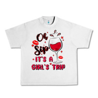 Lunar Rock oh sip it's a girl's trip Urban Heavy Tee - MaliasSmallBusiness