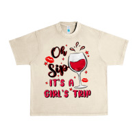Sandshell oh sip it's a girl's trip Urban Heavy Tee - MaliasSmallBusiness