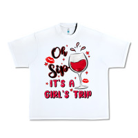 Oh Sip It's A Girl's Trip Urban Heavy Tee | Teevron