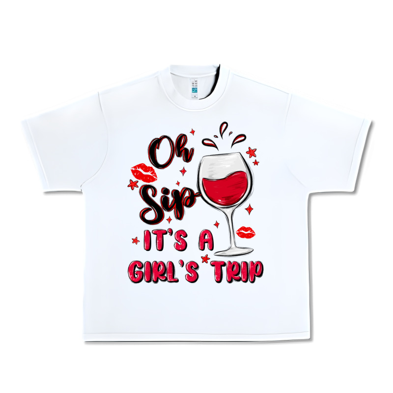 Oh Sip It's A Girl's Trip Urban Heavy Tee by MaliasSmallBusiness | Teevron