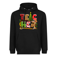 Black teacher christmas Heavyweight Hoodie - texasbilliewilder