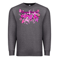 Charcoal Heather Stronger than the storm Cancer Awareness Premium Sweatshirt - HowdyJamesFarm