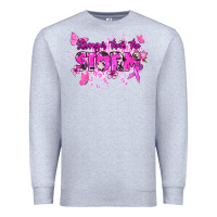 Heather Grey Stronger than the storm Cancer Awareness Premium Sweatshirt - HowdyJamesFarm