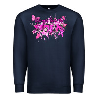 Navy Stronger than the storm Cancer Awareness Premium Sweatshirt - HowdyJamesFarm