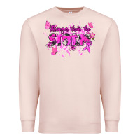 Pale Pink Stronger than the storm Cancer Awareness Premium Sweatshirt - HowdyJamesFarm