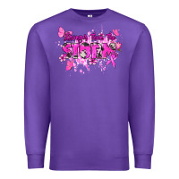 Purple Stronger than the storm Cancer Awareness Premium Sweatshirt - HowdyJamesFarm