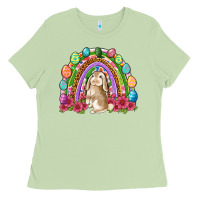 Matcha Easter rainbow Bunny Easter Day Ladies Tee - Neo Western