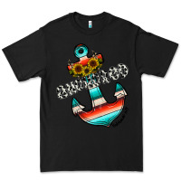 Black anchored Premium Tee - CowhideDigitalArt