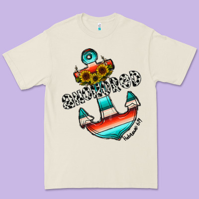 Anchored Premium Tee Designed By Cowhidedigitalart