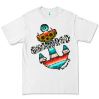 White anchored Premium Tee - CowhideDigitalArt
