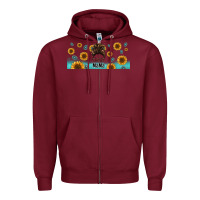 Burgundy western mama messy bun Zipper Hoodie - Jasminsmagicworld