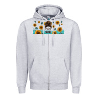 Western Mama Messy Bun Zipper Hoodie | Teevron