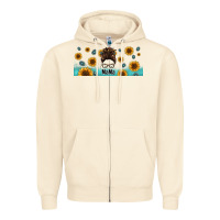 Sandshell western mama messy bun Zipper Hoodie - Jasminsmagicworld