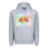 Heather Grey don't worry be happy Premium Hoodie - TumblerDesignByShophia