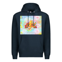 Navy don't worry be happy Premium Hoodie - TumblerDesignByShophia