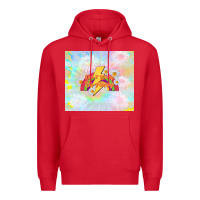 Red don't worry be happy Premium Hoodie - TumblerDesignByShophia
