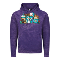 Cloud Purple winter snowman coffee cups Vintage Hoodie - Jasminsmagicworld
