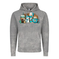 Cloud Rock winter snowman coffee cups Vintage Hoodie - Jasminsmagicworld