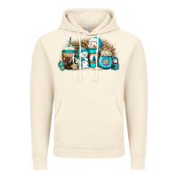 Vintage Artic winter snowman coffee cups Vintage Hoodie - Jasminsmagicworld