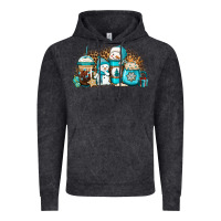 Vintage Black winter snowman coffee cups Vintage Hoodie - Jasminsmagicworld