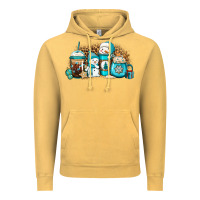 Winter Snowman Coffee Cups Vintage Hoodie | Teevron
