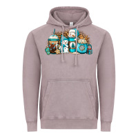 Vintage Zinc winter snowman coffee cups Vintage Hoodie - Jasminsmagicworld