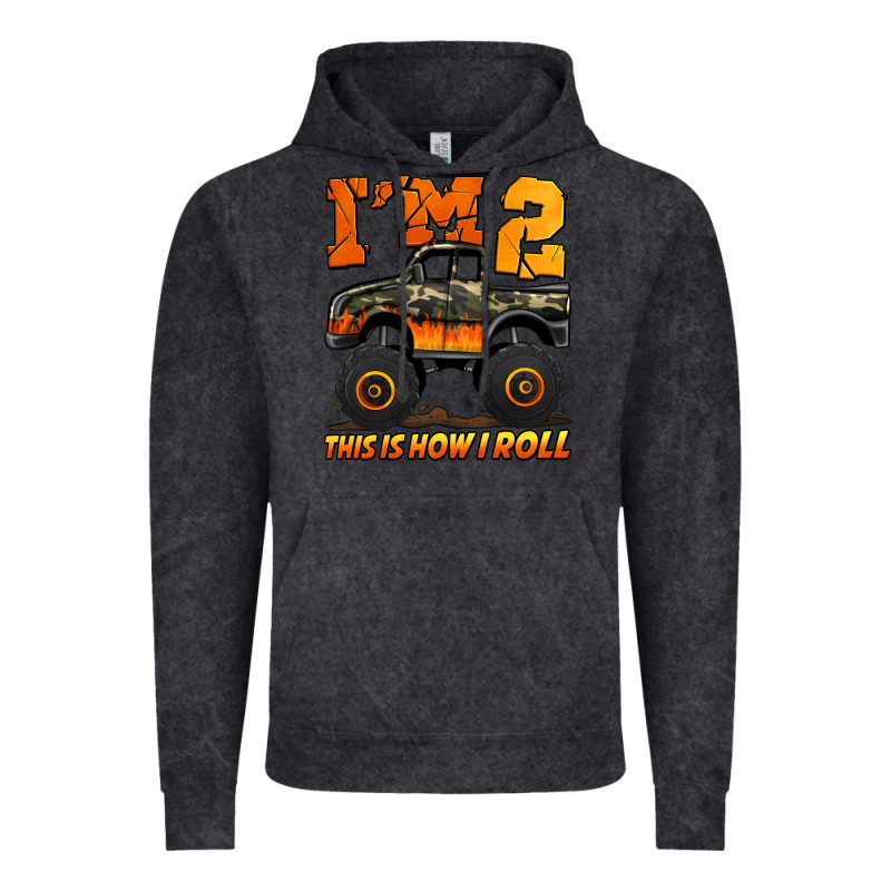 I'm Two This Is How I Roll Monster Truck Birthday Vintage Hoodie by Jasminsmagicworld | Teevron