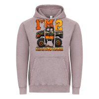 Vintage Zinc i'm two this is how i roll monster truck birthday Vintage Hoodie - Jasminsmagicworld