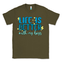 Army Green life is better with my boys Classic Tee - MaliasSmallBusiness