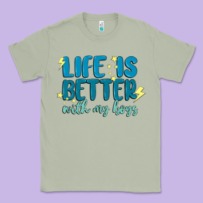 Life Is Better With My Boys Classic Tee Designed By Maliassmallbusiness