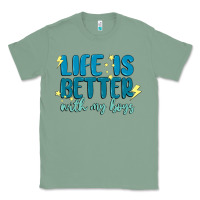 Sage life is better with my boys Classic Tee - MaliasSmallBusiness