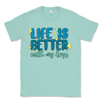 Seafoam life is better with my boys Classic Tee - MaliasSmallBusiness