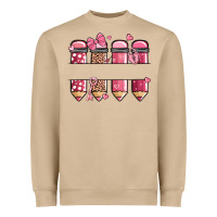 Custom Name Valentine's Day School Pencils Heavyweight Sweatshirt | Teevron