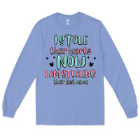 Colony Blue i stole their hearts now i am stealing their last Long Sleeve Tee - MaliasSmallBusiness