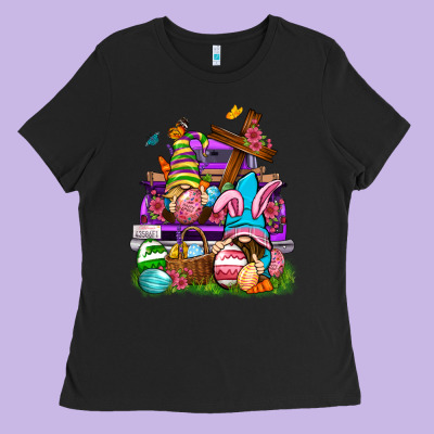 Easter Gnomies Truck Easter Day Ladies Tee Designed By Neo Western