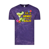 Cloud Purple life is short make it salty Vintage Tee - Jasminsmagicworld