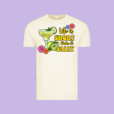 Life Is Short Make It Salty Vintage Tee Designed By Jasminsmagicworld