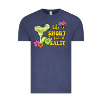 Vintage Denim life is short make it salty Vintage Tee - Jasminsmagicworld