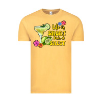 Vintage Mustard life is short make it salty Vintage Tee - Jasminsmagicworld
