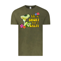 Vintage Olive life is short make it salty Vintage Tee - Jasminsmagicworld