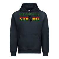 Navy My history is strong Urban Hoodie - FaDigitalArtStudio