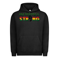 Pigment Black My history is strong Urban Hoodie - FaDigitalArtStudio