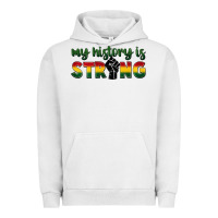 Pigment Lunar Rock My history is strong Urban Hoodie - FaDigitalArtStudio