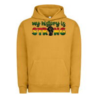 Pigment Peanut Butter My history is strong Urban Hoodie - FaDigitalArtStudio