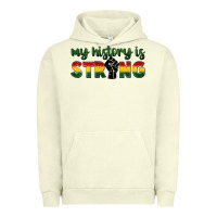 Pigment Pistachio My history is strong Urban Hoodie - FaDigitalArtStudio