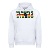 White My history is strong Urban Hoodie - FaDigitalArtStudio
