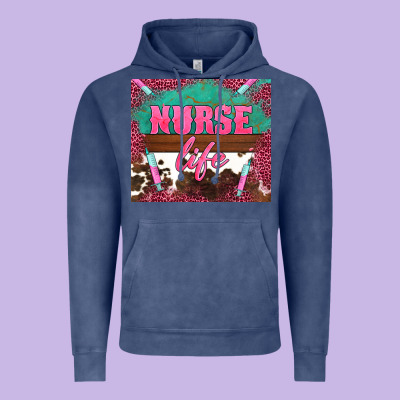 Western Nurse Life Needle Vintage Hoodie Designed By Barkaloodesign